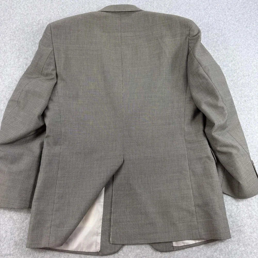 Jos A Bank Suit‎ Mens 42 Regular Gray Check Cotton Wool Jacket Pants 36x29